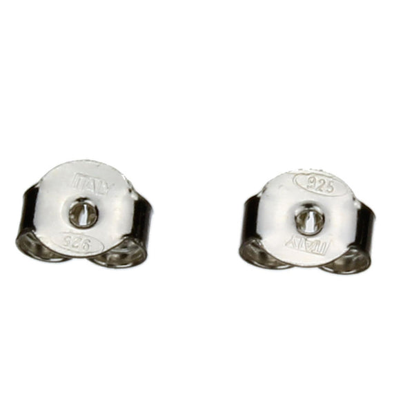 6mm Black Onyx Stone Ball Stud Sterling Silver Post Earrings