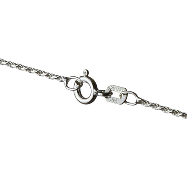 Sterling Silver Rope Chain Necklace Earrings AB Crystal Multi-Teardrop