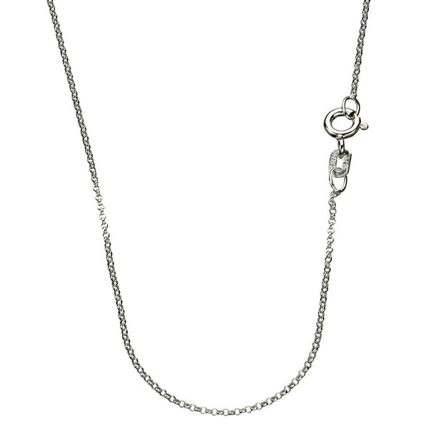 Sterling Silver Cable Chain Necklace AB Crystal Multi-Teardrop Pendant