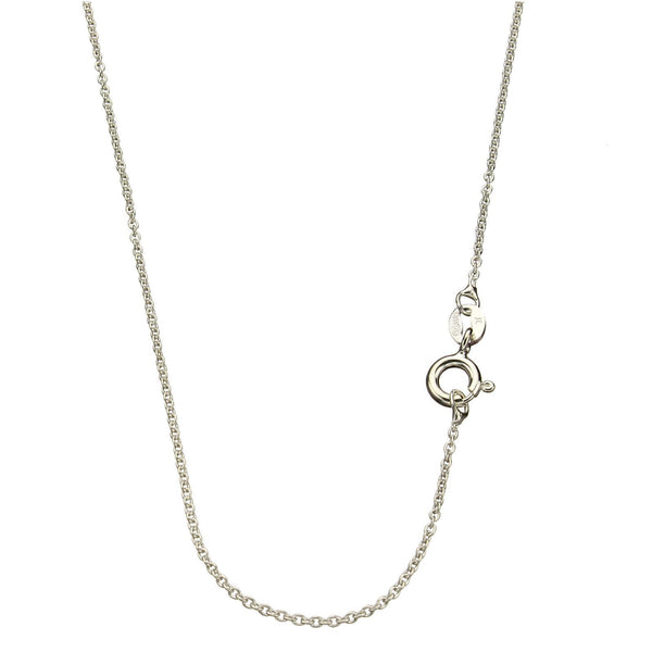 Freshwater Cultured Pearl Journey Pendant Sterling Silver Cable Chain Necklace