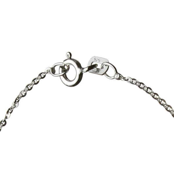 Sterling Silver Flat Fine Cable Nickel Free Chain Bracelet Italy, 7.5 inches