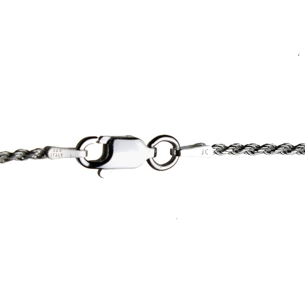 Mother-of-pearl Shell Fan Dagger Bib Sterling Silver 1.5mm Diamond-Cut Rope Chain Necklace