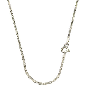 Sterling Silver Singapore Nickel Free Chain Necklace Italy